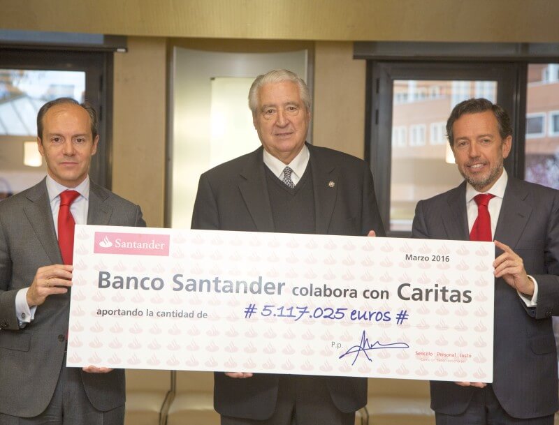 Acto entrega Caritas-santander